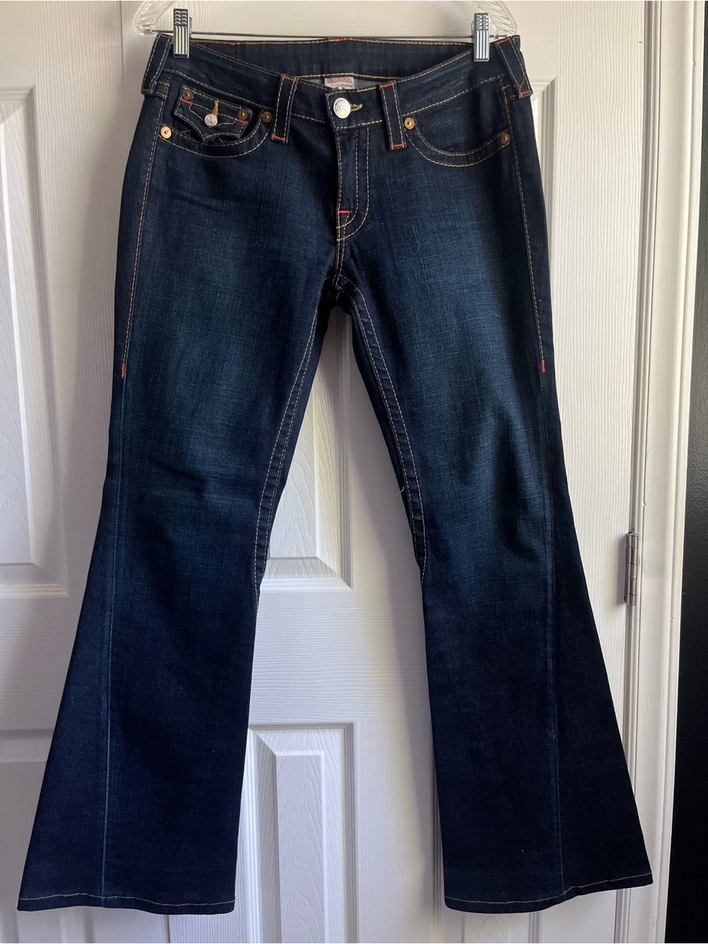 True Religion Joey Low Rise Twist Seam Flare Jeans Sz 30 Flawless Condition Y2K